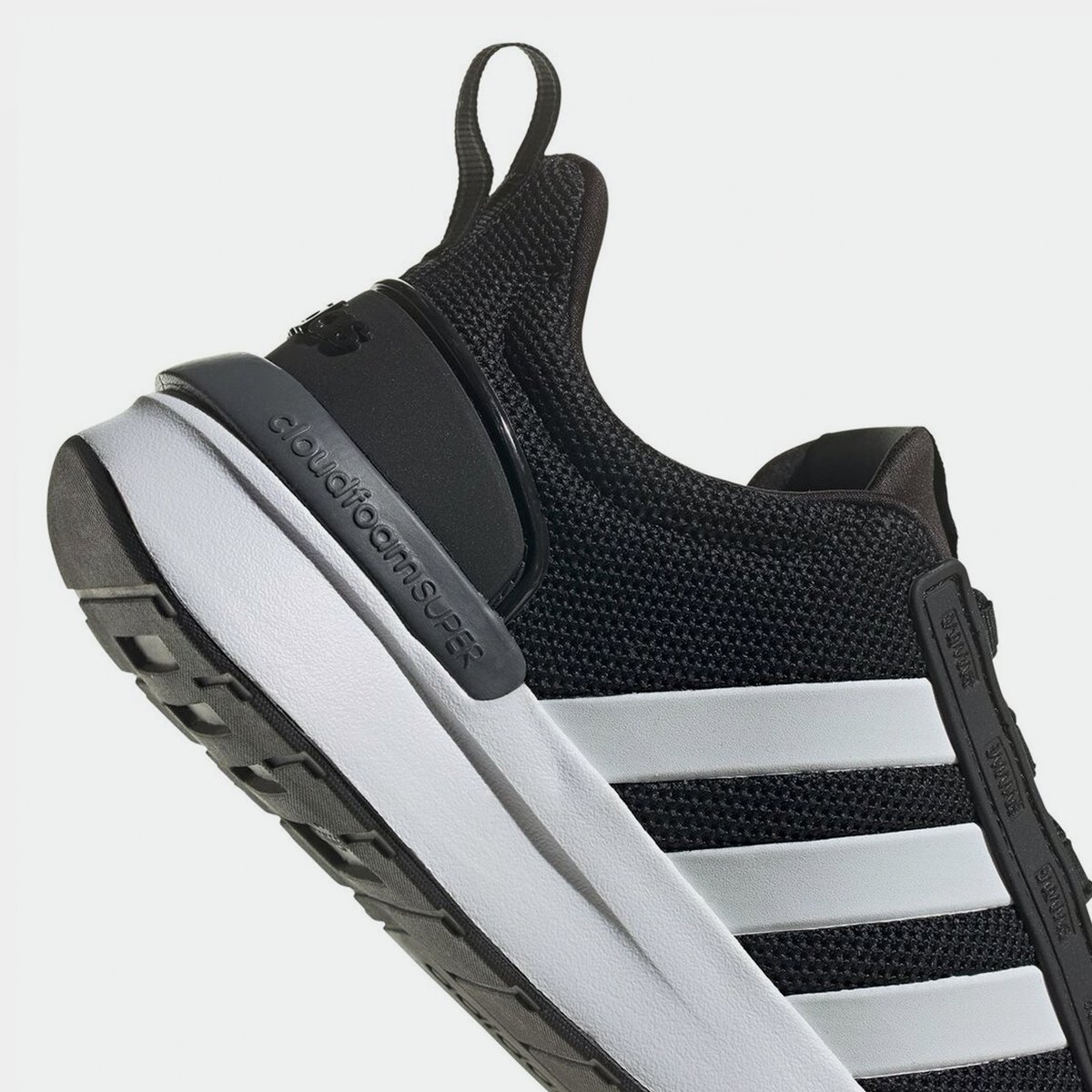 Adidas cloudfoam racer black and outlet white