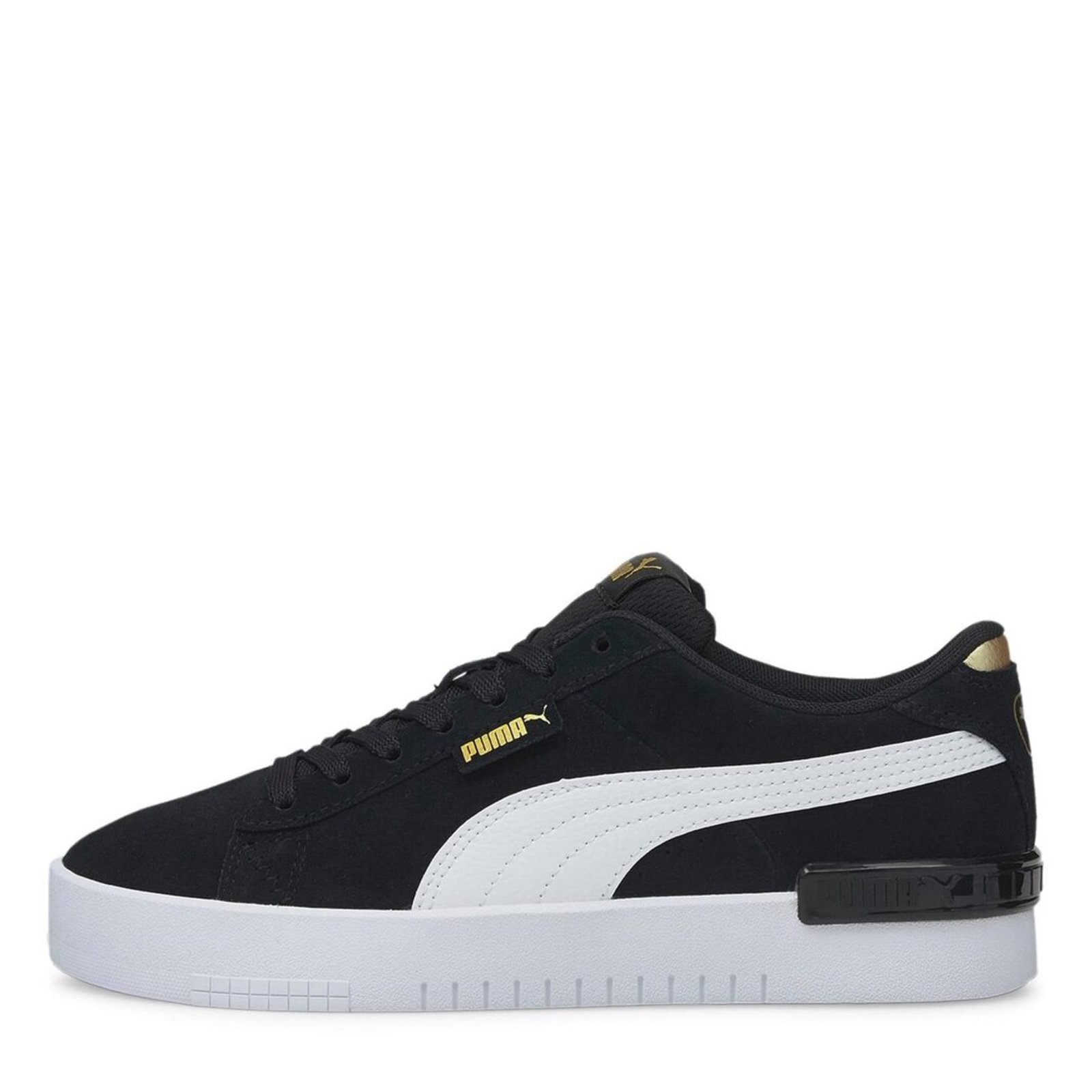 Womens black hot sale suede pumas