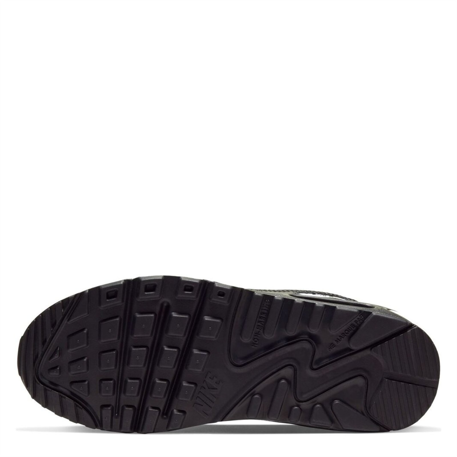 Nike black air max 90 leather trainers clearance junior