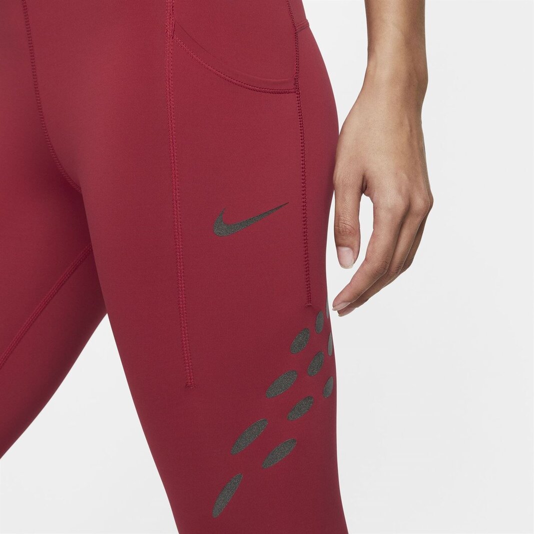 Buy Coral Red Leggings for Women by NIKE Online | Ajio.com